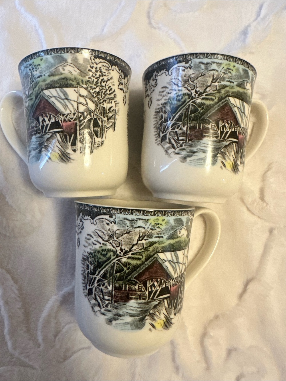 Johnson Bros The Friendly Village Coffee Mug  Set of 3